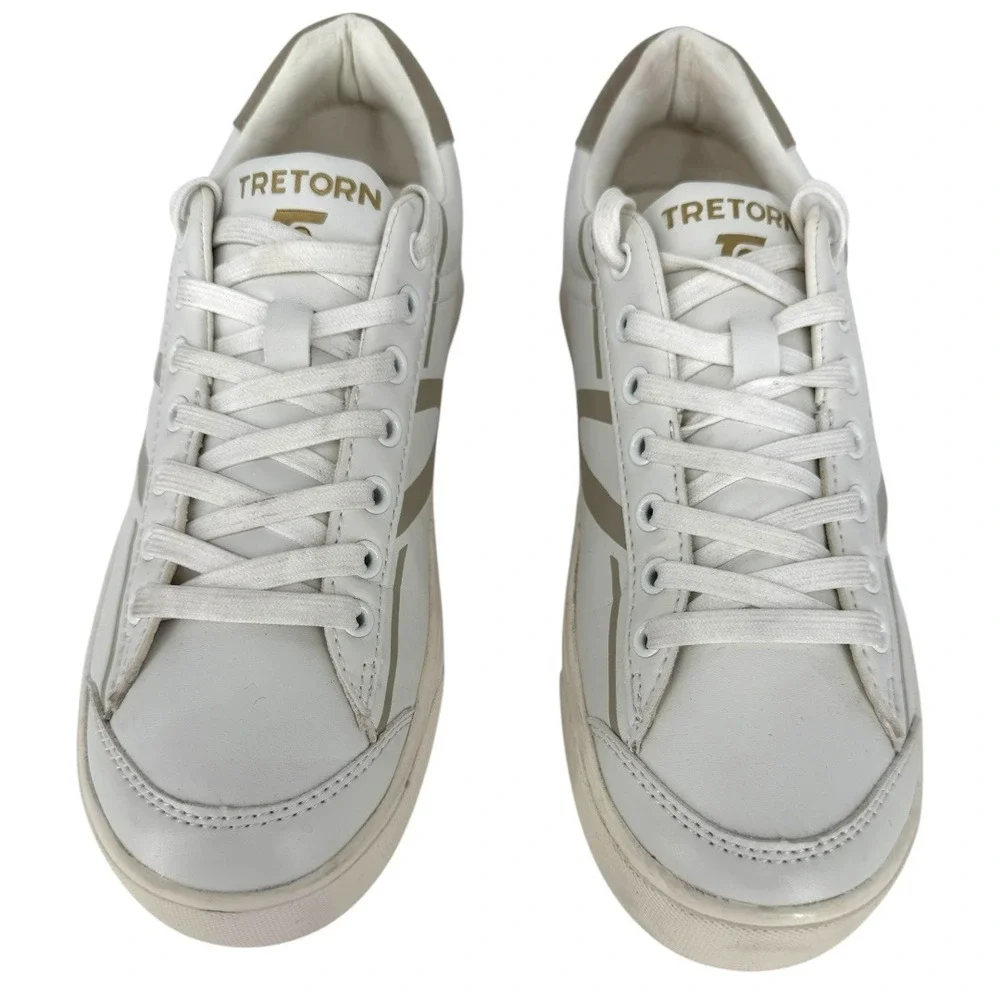 Tretorn Women's Serve‎ Sneakers Size 8M White Faux Leather Casual Shoes